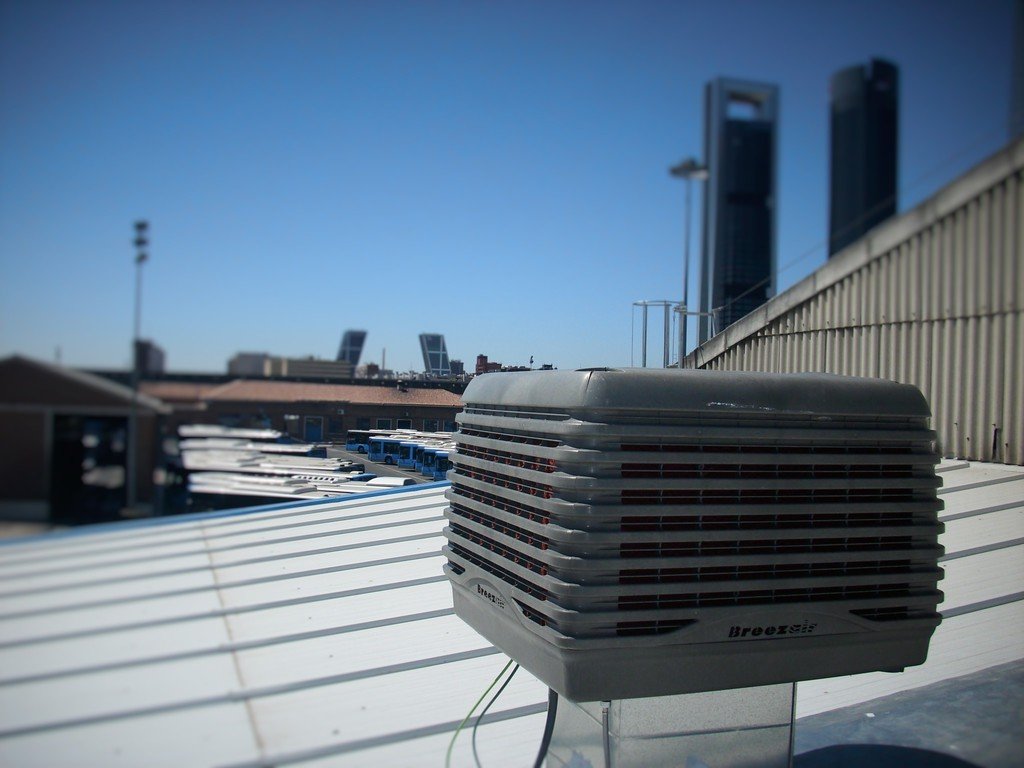 Ventilación en central de autobuses