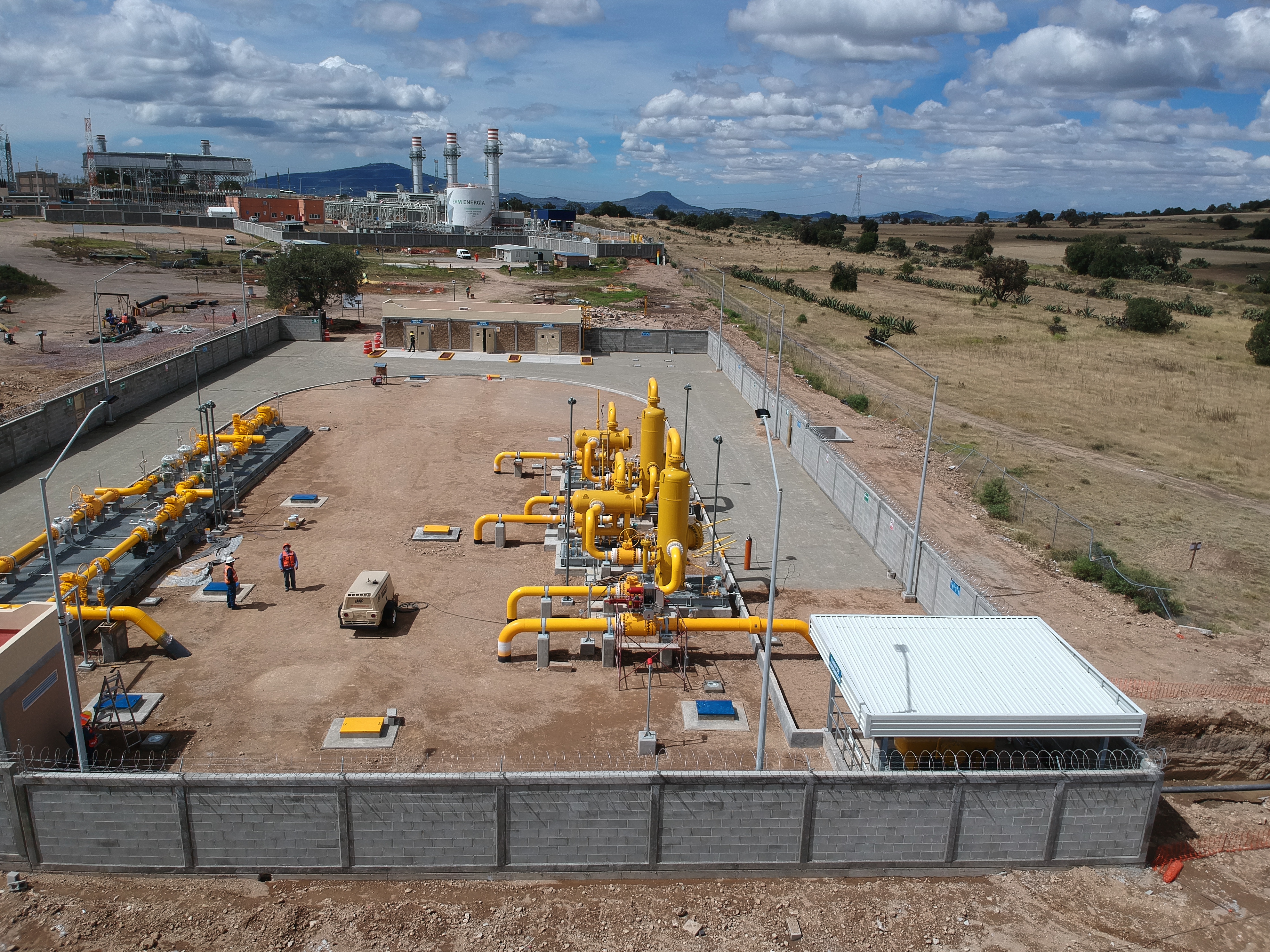 Estación de distribución de gas en mexico