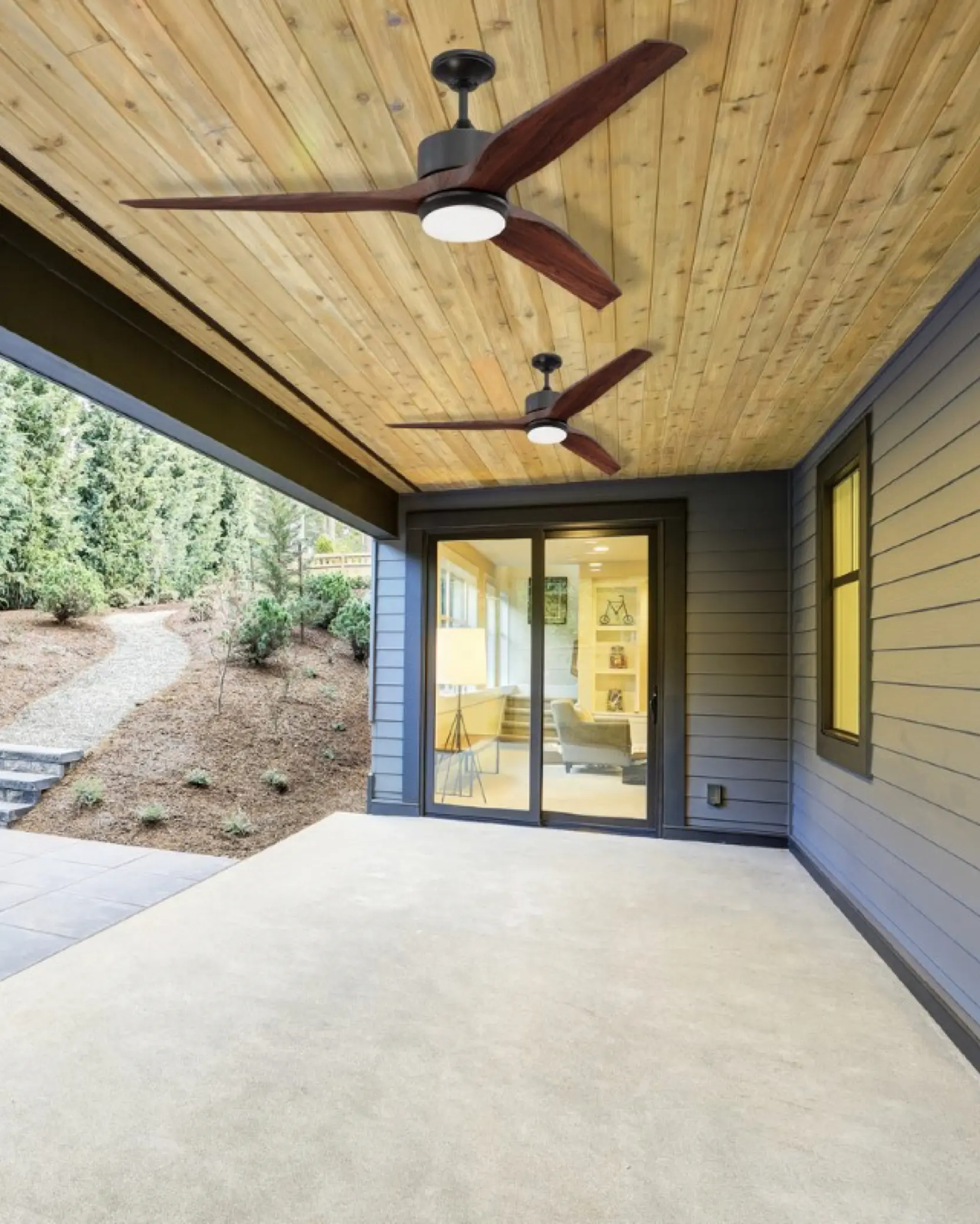 Abanico de techo con candelabro