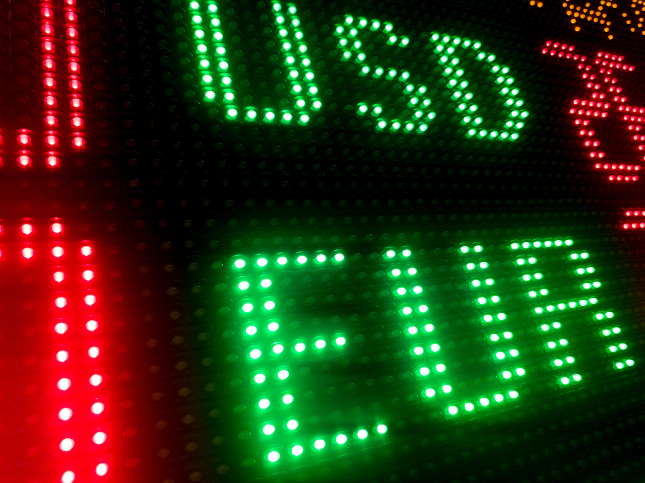 LED sign for exchange house