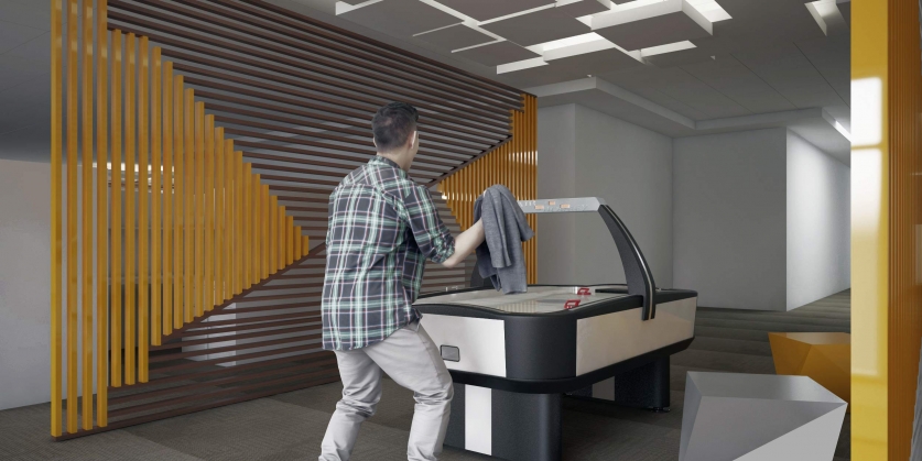 plaza comercial con locales diseñados por nala interiores