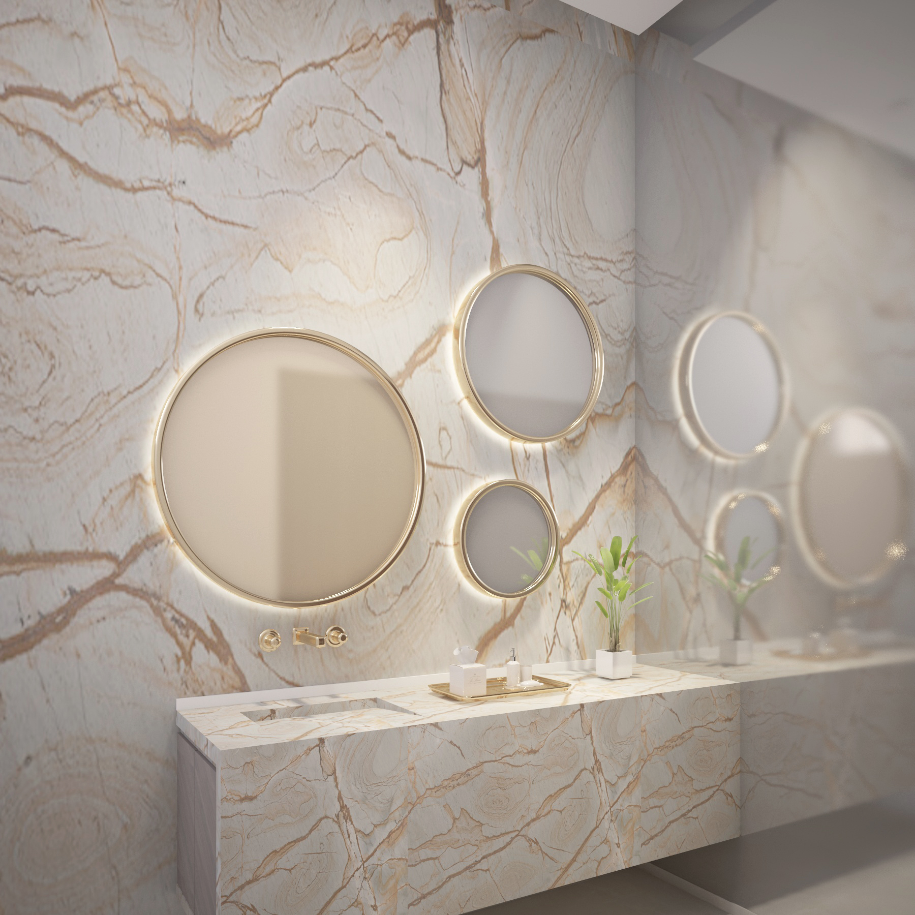 decoracion minimalista para baño