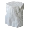 Banca Log stool antique white 1