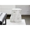 Banca Log stool antique white 3