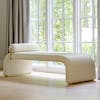 Banca Cade daybed milk leather 2