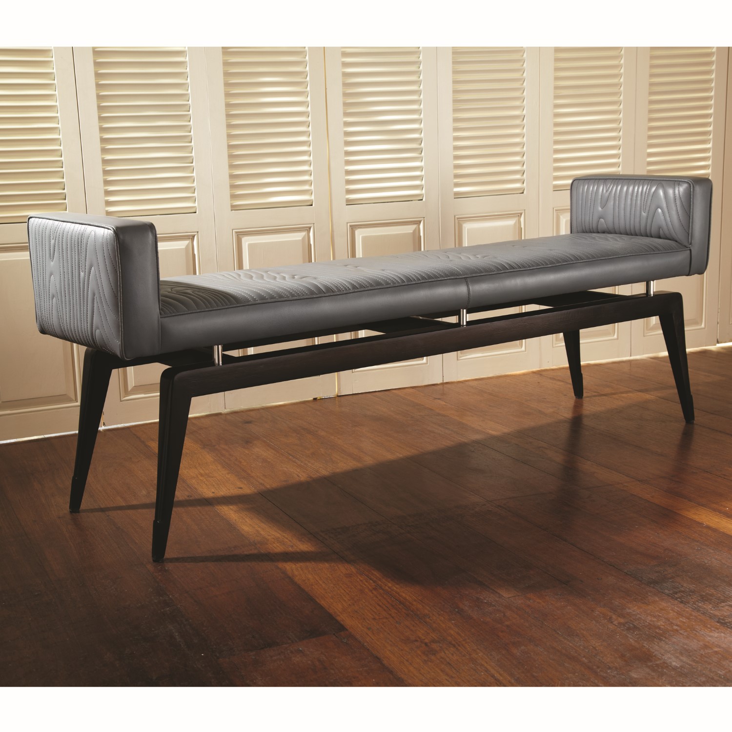Banca Faux bois city bench grey 1