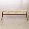 Banca Moderno bench ivory marble leather 4