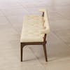 Banca Moderno bench ivory marble leather 5