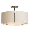 Flash Mount Double Shade Semi Flush