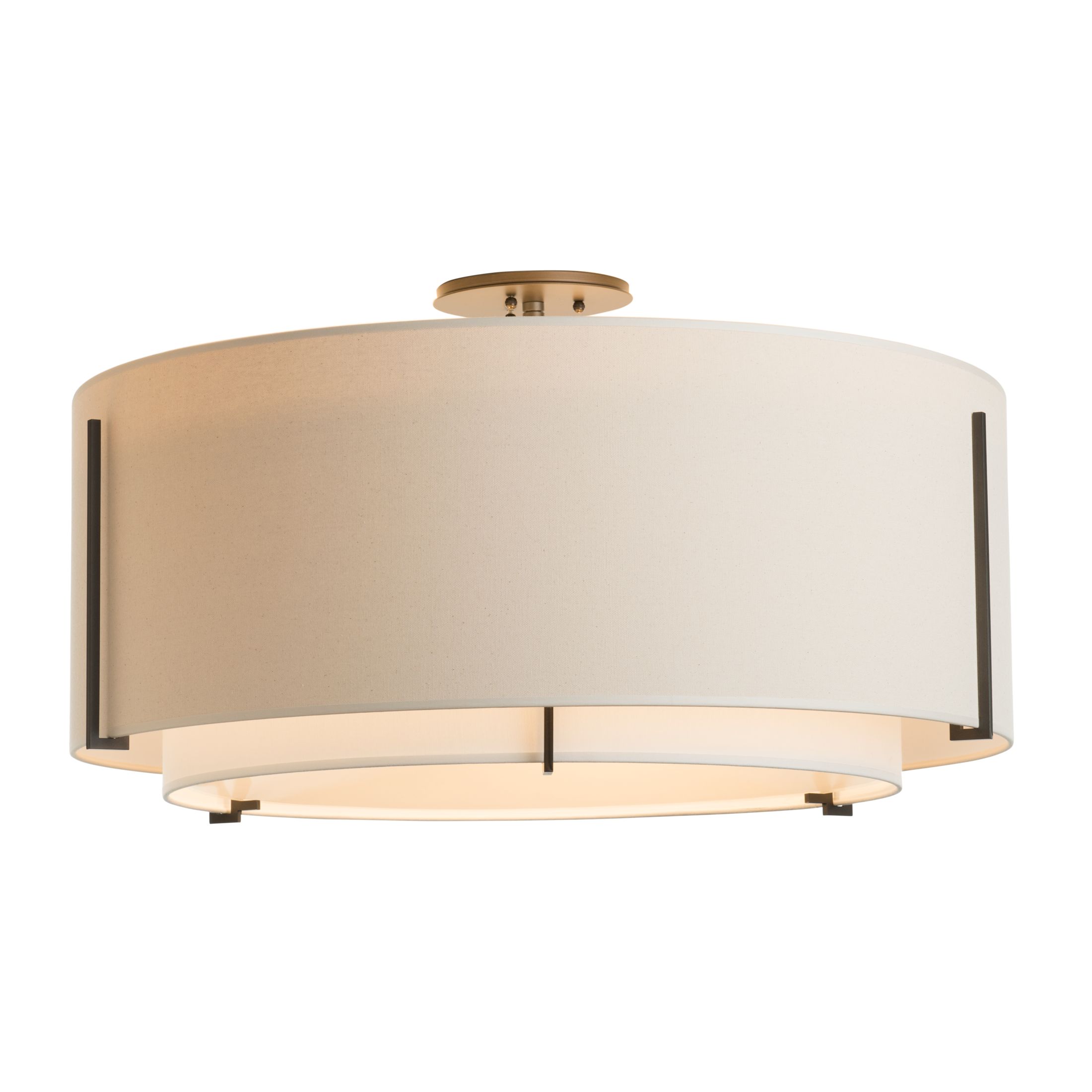 Flash Large Double Shade Semi Flush