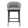 Silla alta Beckket counter stool grey