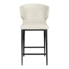 Silla alta Delaney counter stool beige