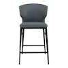 Silla alta Delaney counter stool grey