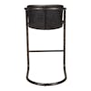 Silla alta Freeman barstool onyx black leather m2 3