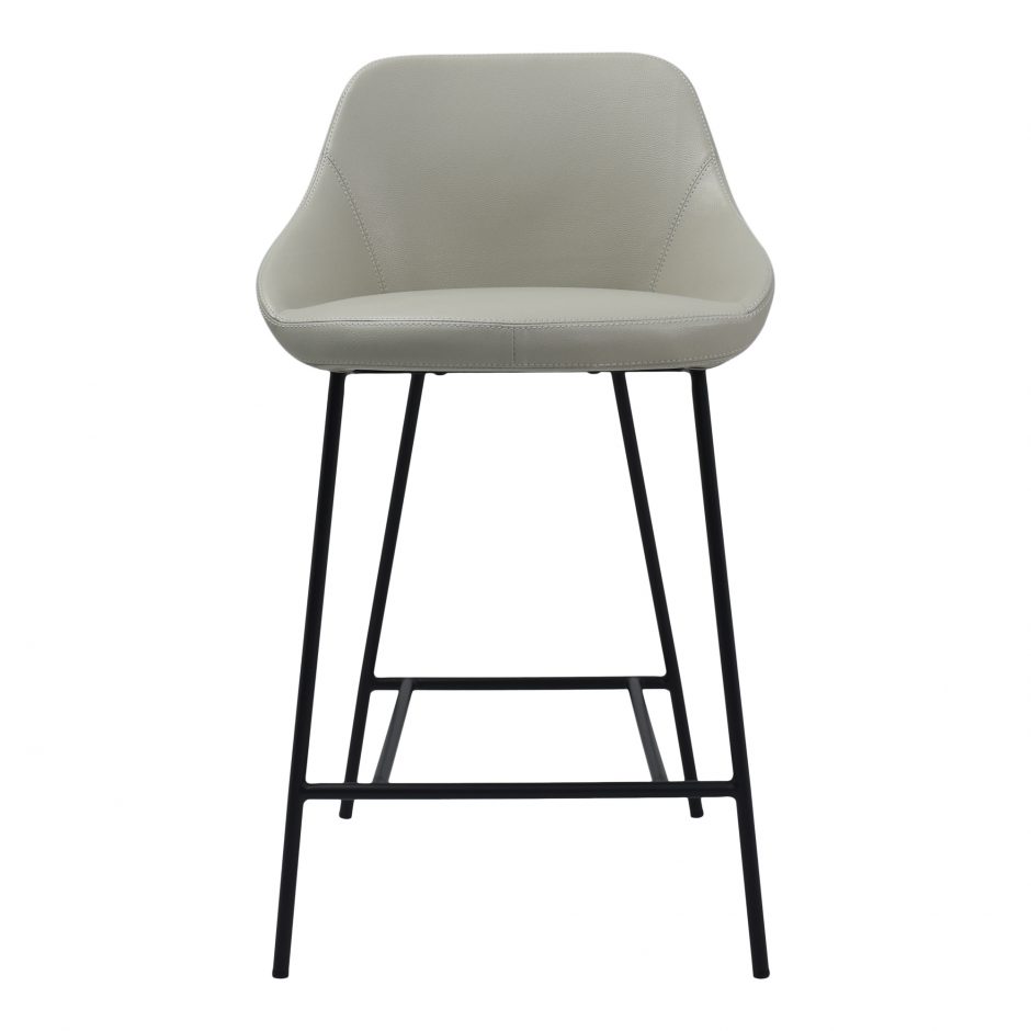 Silla alta Shelby counter stool beige