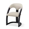 delia chair ebony cerused muslin 1