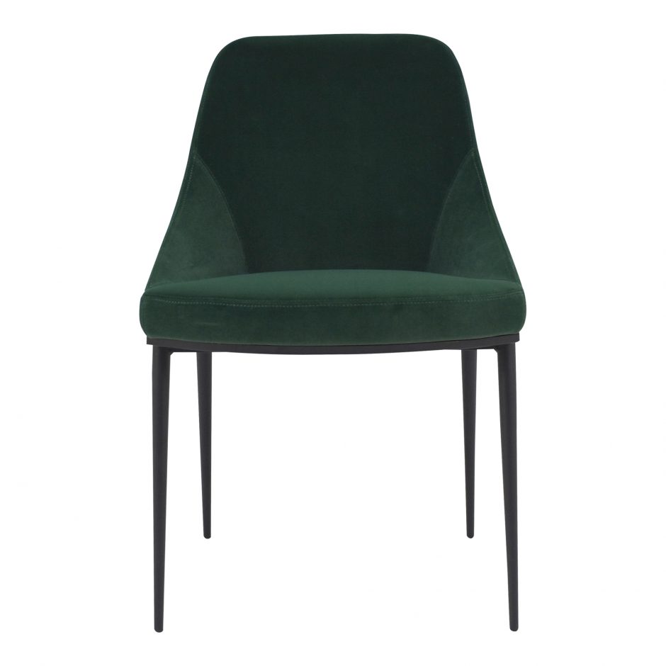 Sedona dining chair green velvet m2 1