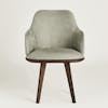 Swivel dining chair bronze 1