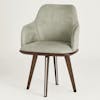 Swivel dining chair bronze 2