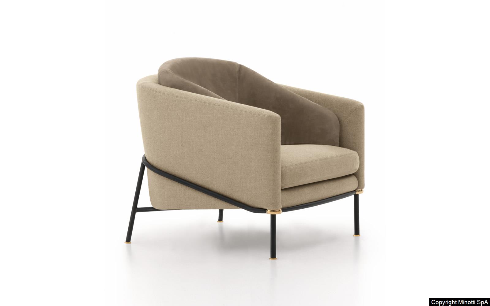 Silla ocasional Fil noir