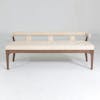 Sillon Moderno bench ivory marble leather