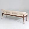 Sillon Moderno bench ivory marble leather 2