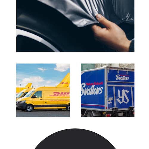 Mosaico de abanicos residenciales